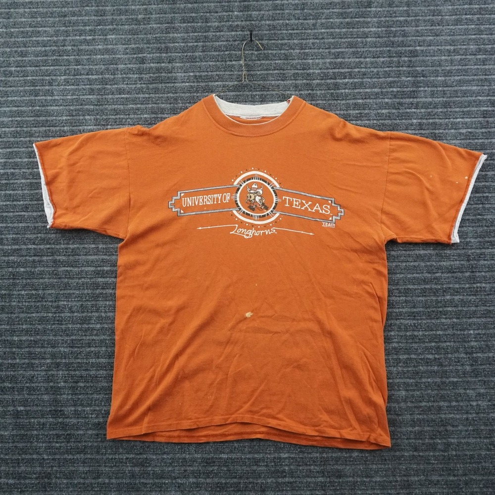 Team Edition University of Texas T-Shirt Mens XL Orange Longhorns Graphic Tee